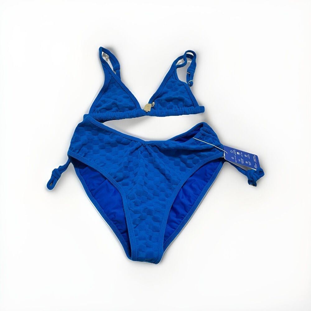 Bydee Prague Bikini Top Small / Thasos Bottom Large Cobalto Blue Swim Set